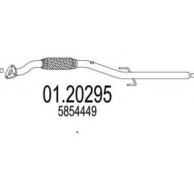 MTS 0120295 Труба вихлопного газу