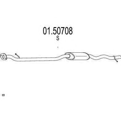 MTS 0150708 Середній глушник вихлопних газів