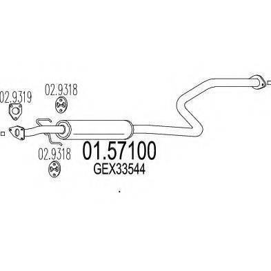 ZARA 86103 Середній глушник вихлопних газів