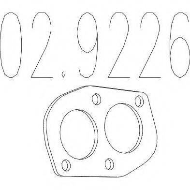 MTS 029226 Прокладка, труба вихлопного газу