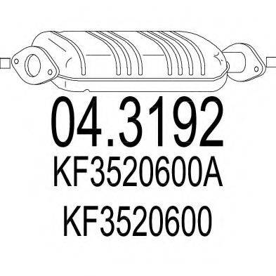 MAZDA KF3520600 Каталізатор
