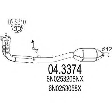 MTS 043374 Каталізатор
