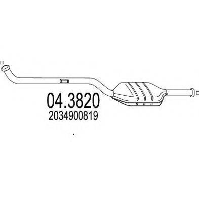 MTS 043820 Каталізатор