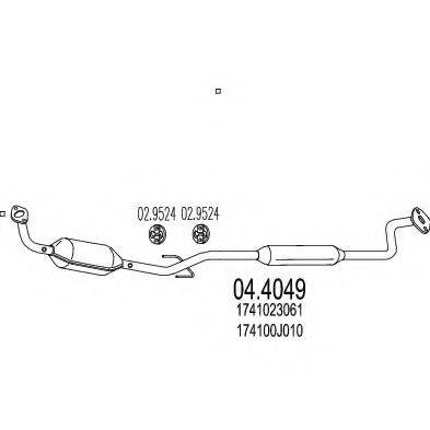 MTS 044049 Каталізатор