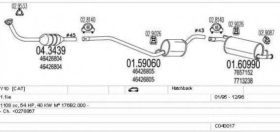 MTS C040017008271 Система випуску ОГ