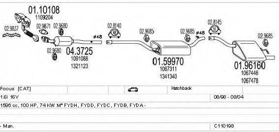 MTS C110198003910 Система випуску ОГ