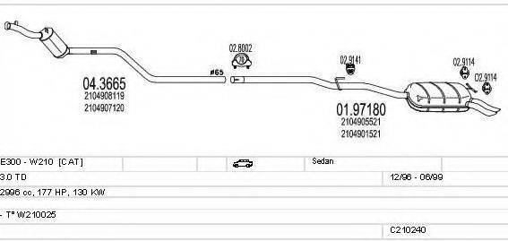 MTS C210240004359 Система випуску ОГ