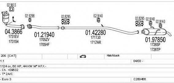 MTS C260466007793 Система випуску ОГ