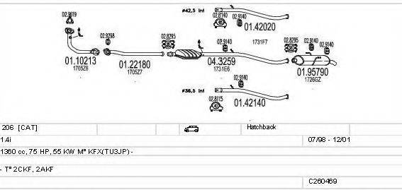 MTS C260469009818 Система випуску ОГ