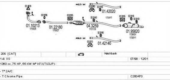 MTS C260470009817 Система випуску ОГ