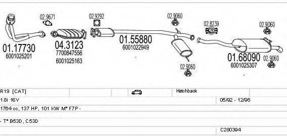 MTS C280394006382 Система випуску ОГ