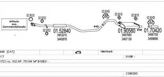 MTS C390200008036 Система випуску ОГ