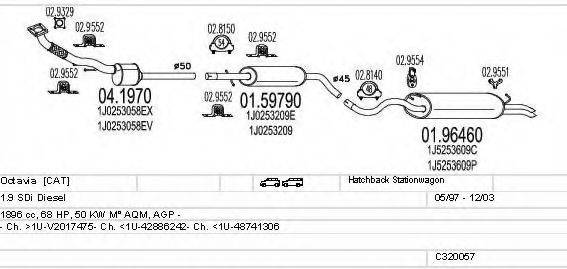 MTS C320057004835 Система випуску ОГ