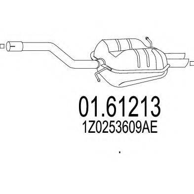 MTS 0161213 Глушник вихлопних газів кінцевий
