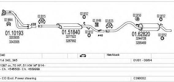 MTS C390032002435 Система випуску ОГ