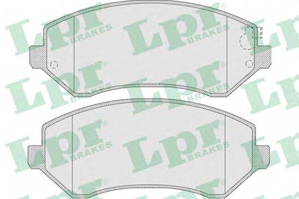 LPR 05P1005 Комплект гальмівних колодок, дискове гальмо
