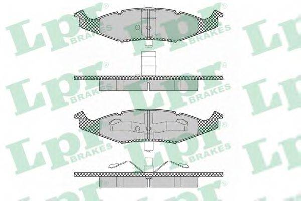 LPR 05P1352 Комплект гальмівних колодок, дискове гальмо