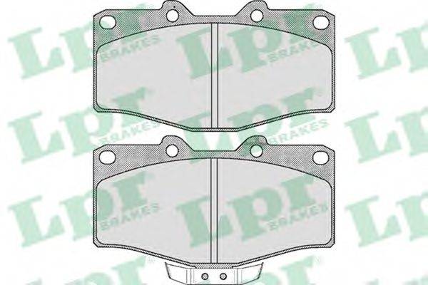 LPR 05P538 Комплект гальмівних колодок, дискове гальмо