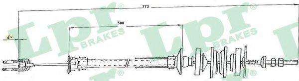 BENDIX 421047B Трос, управління зчепленням