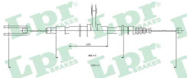 BENDIX 432669B Трос, стоянкова гальмівна система