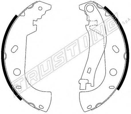 TRUSTING 034099 Комплект гальмівних колодок