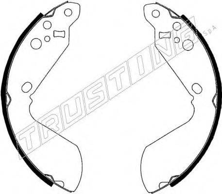 TRUSTING 111240 Комплект гальмівних колодок