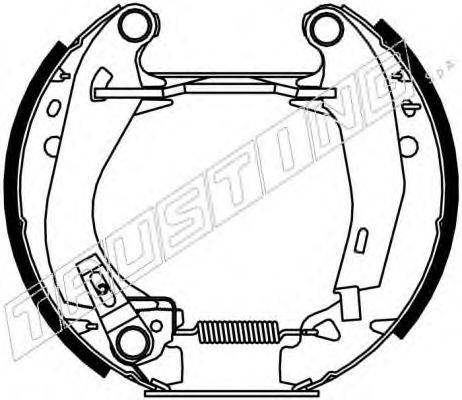 TRUSTING 6044 Комплект гальмівних колодок