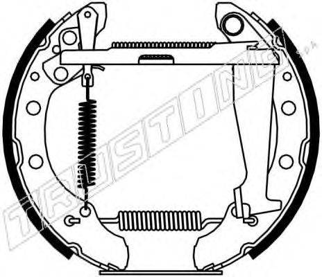 TRUSTING 6087 Комплект гальмівних колодок
