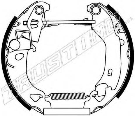 TRUSTING 6192 Комплект гальмівних колодок