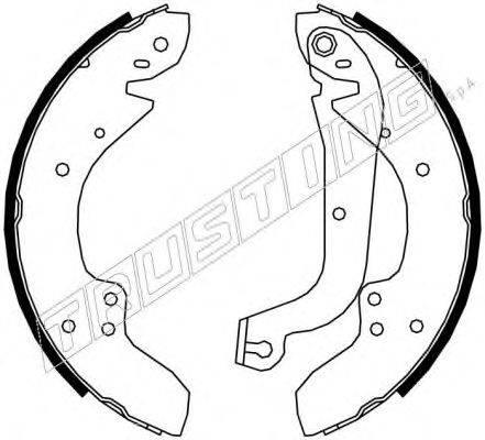 VALEO 553734 Комплект гальмівних колодок