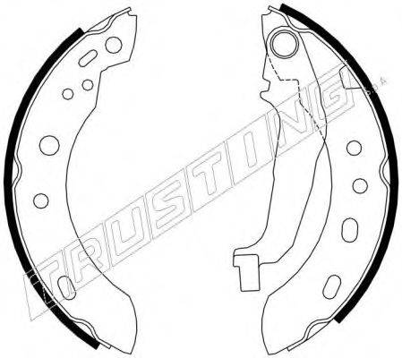 TRUSTING 7212 Комплект гальмівних колодок