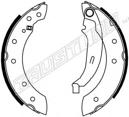 TRUSTING 7235 Комплект гальмівних колодок