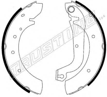 TRUSTING 7241 Комплект гальмівних колодок