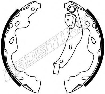 TRUSTING 7253 Комплект гальмівних колодок