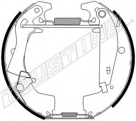 TRUSTING 6369 Комплект гальмівних колодок