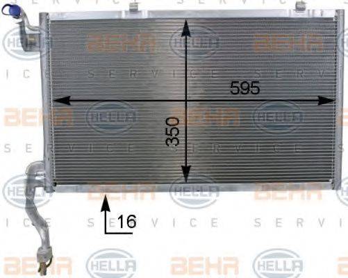 HELLA 8FC351000441 Конденсатор, кондиціонер