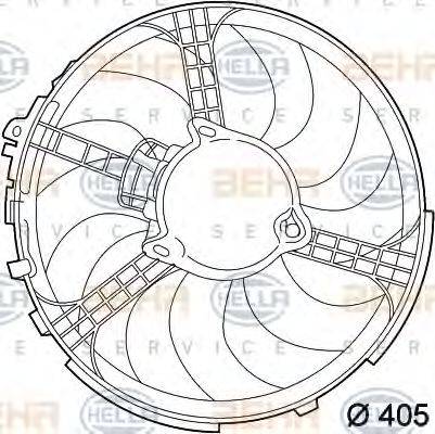 FIAT 46723521 Вентилятор, охолодження двигуна