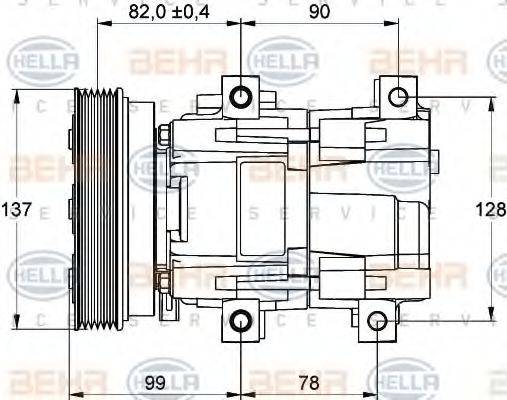 MAZDA 1E04-61-00 Компресор, кондиціонер