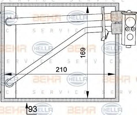 FORD 1051128 Випарник, кондиціонер