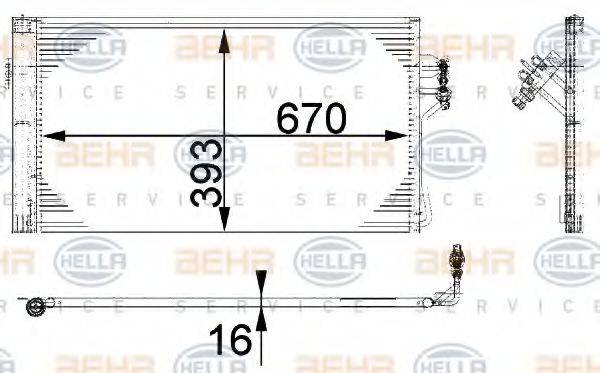 MERCEDES-BENZ A6398350070 Конденсатор, кондиціонер