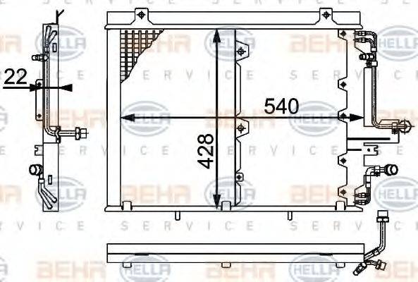 NISSENS 94378 Конденсатор, кондиціонер