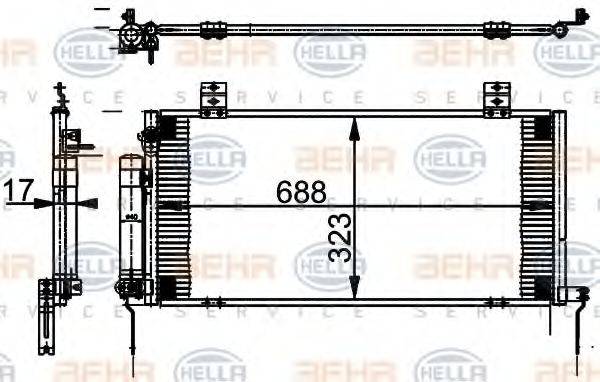 MITSUBISHI MR-958343 Конденсатор, кондиціонер