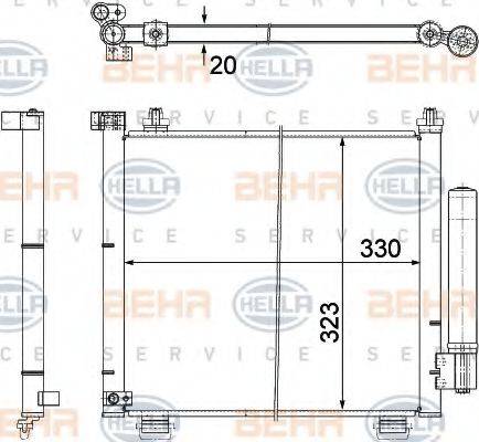 SUZUKI 95310-84EA0 Конденсатор, кондиціонер