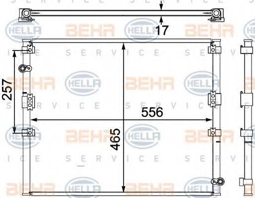 TOYOTA 88460-60240 Конденсатор, кондиціонер