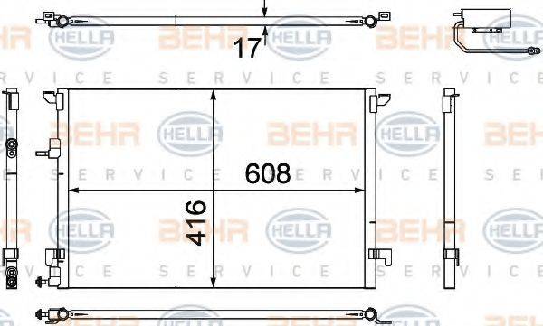 STANDARD F443136 Конденсатор, кондиціонер