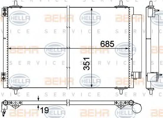 FIAT 1401218280 Конденсатор, кондиціонер