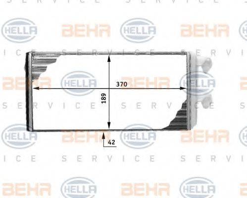 VOLVO 1 697 358 Теплообмінник, опалення салону