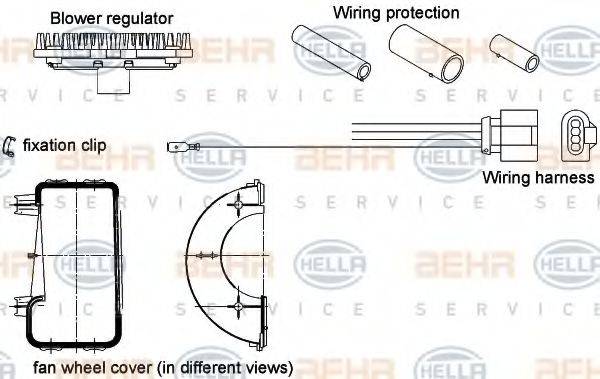 VOLVO 2 085 348 4 Регулятор, вентилятор салону