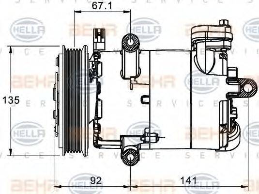 FIAT 9658128580 Компресор, кондиціонер