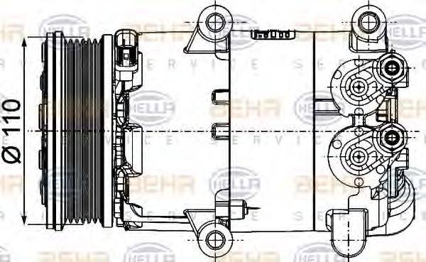 FORD AV6N19D629AA Компресор, кондиціонер